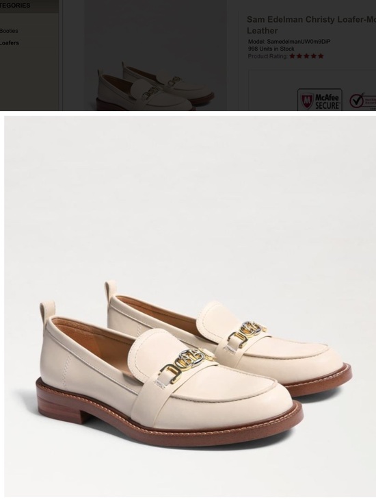 Sam Edelman Shoes - Sam Edelman Women's Christy Loafers in Ivory size 8